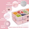 Stackable Snackle Box Container with 2 Lids, 14 Compartments -