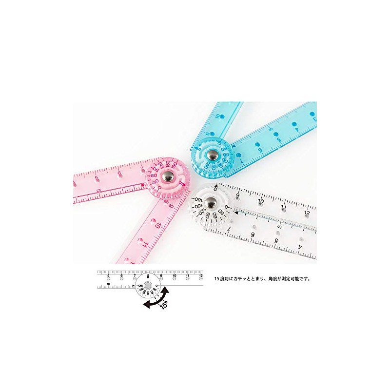 DESIGNPHIL 42263006 Midori Multi Ruler, 6.3 pulgadas (16 cm), Transparente