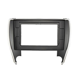 10.1'' Car Radio Stereo Dash Frame Fascia Bezel Panel Compatible for Toyota Camry 2015 16 17 USA Version Install Mount Kit