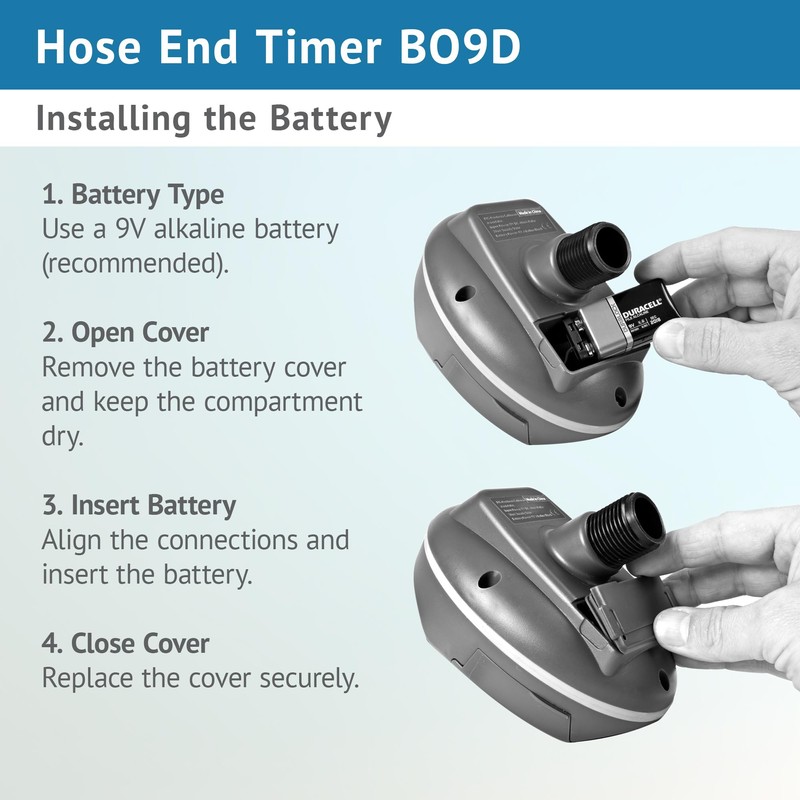 DIG, B09D 3/4” Single Outlet Hose End Programmable Timer for
