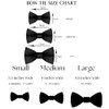 ZEYMINER Men Satin Bow Tie,Formal Tuxedo Suit Bowtie,Easy To Wear