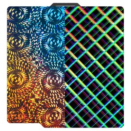 Wefuit Upgrade 3D Printer Rotating Wheel+Skynet Build Plate for Bambu Lab X1C/X1/X1E/P1P/P1S/A1 3D Printer,Smooth Surface 257x257mm Spring Steel Plate,Double Sided Flexible Sheet Removable Platform