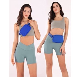 Tapp Collections Unisex Mini Crossbody Belt Bag with Adjustable Strap Small Waist Pouch for Workout Running Traveling Hiking - Royal Blue