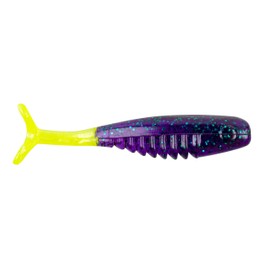 Bobby Garland Slab Hunt'R Soft Plastic Crappie Fishing Lure, 2.25", Fishing Gear and Accessories, Pack of 10, Junebug Chartreuse