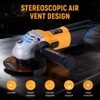 Hoteche 650W Angle Grinder, 115mm Grinder with 11000rpm, Yellow, Color