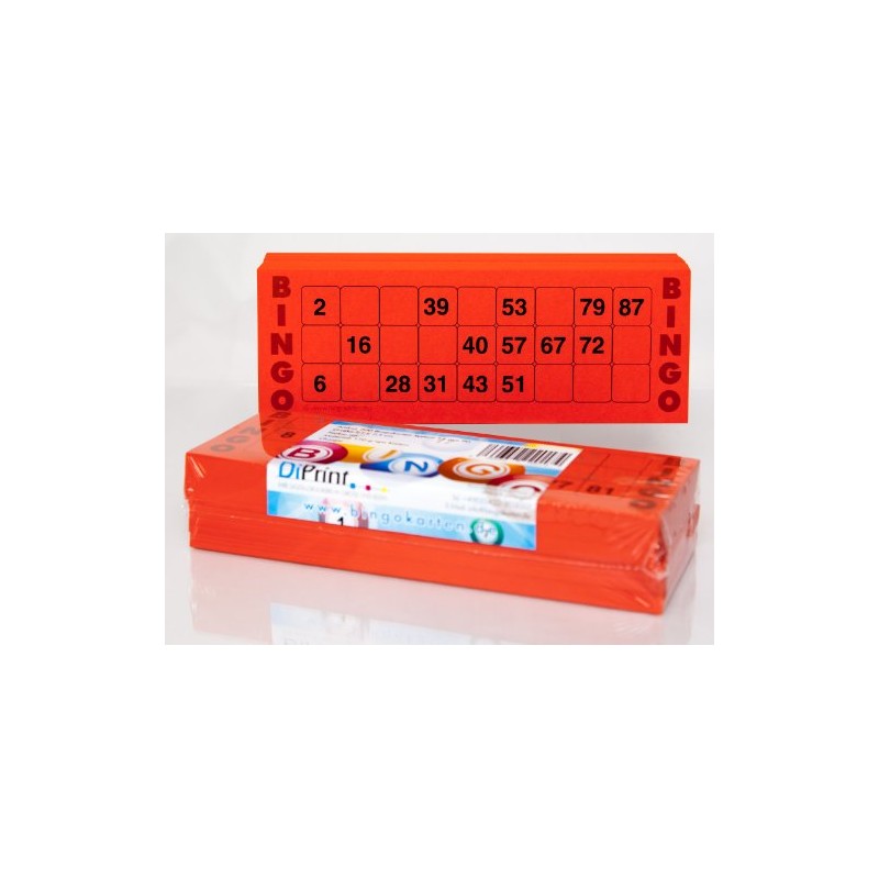 DiPrint 200 large printed Bingo cards for seniors system 15