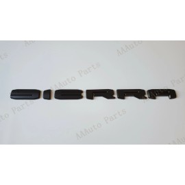 Custom Auto 3PC 2019+ Matte BLACK GMC SIERRA LETTER Overlay EMBLEM 1500 2500 3500 AT4 DENALI