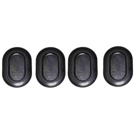 Upper Bound 4 Floor Drain Plugs Compatible with 1999-2006 Jeep Wrangler TJ - 2" x 1-3/8" Hole - Rubber Cover Oval