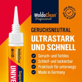 Super Glue Pen Extra Strong 5 g - for Precise Work with Rubber, Leather, Fabric, Wood & Metal