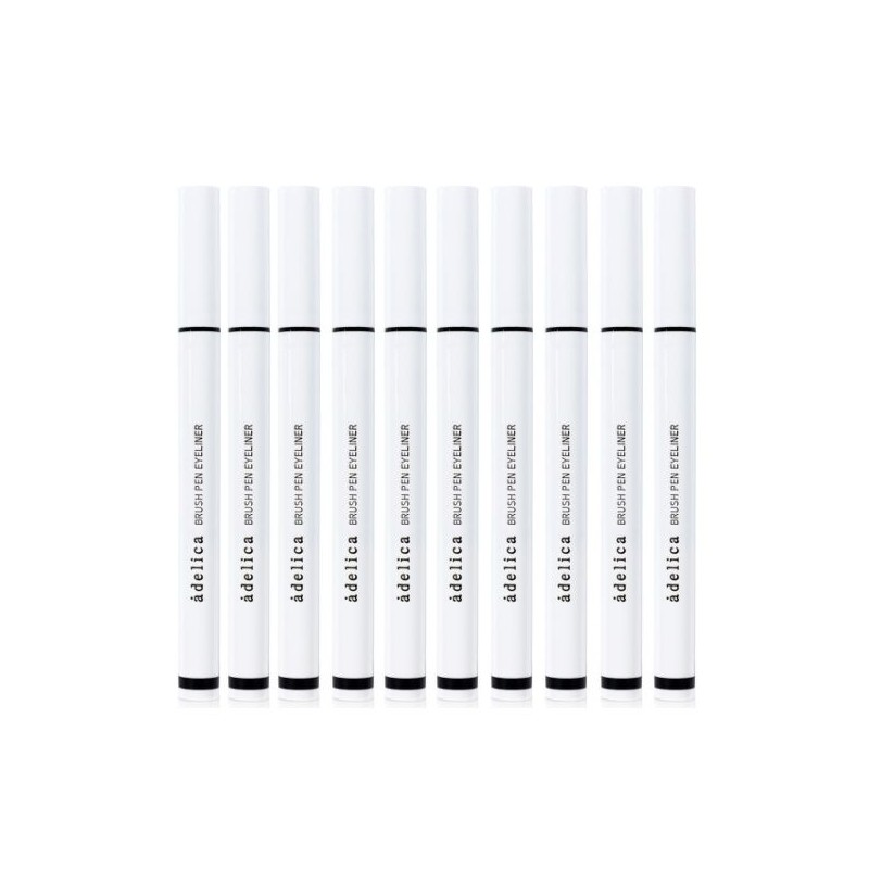 Atomy Adelica Brush Pen Eyeliner Black 10pcs / 애터미 아델리카
