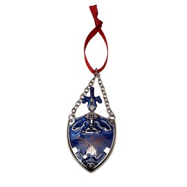 Fandom Emporium Zelda Shield and Sword, Sword is Removable Ornament Gift Christmas Tree Winter Holiday Fandom Teen Adult Present Fan Pendant Durable