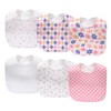 lazyrhino 8 Pack Baby Bibs Unisex Adjustable with Snaps Ultra
