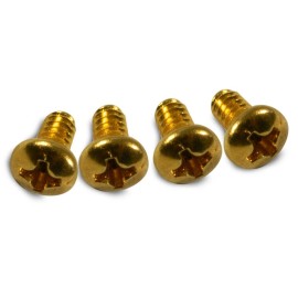 WD 3 or 5 way Blade Switch Mounting Screw Gold 4pcs