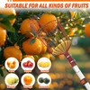 LAANPOLE 26FT Reach Fruit Picker Pole with Basket Telescoping, Apple