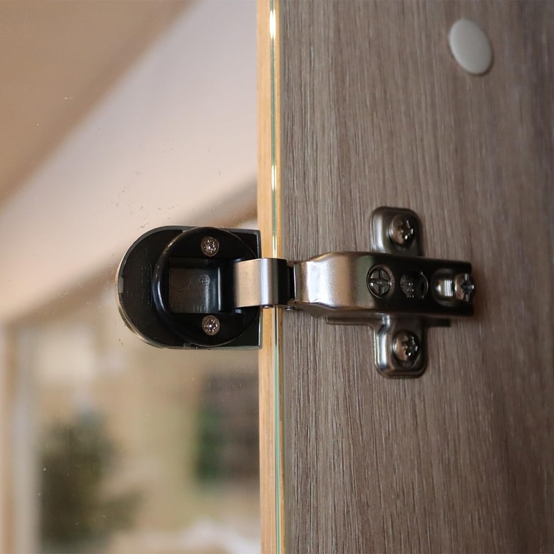 MS Beschläge Glass Cabinet Pot Hinge Chrome Matt Pot Hinge