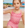 PHIBEE Girls' Tankini Summer Rash Guard Bathing Suits Two Piece