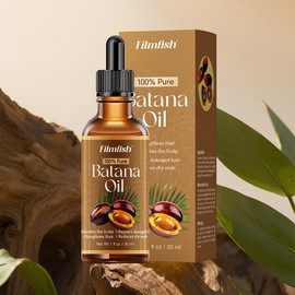 Batana Oil for Hair Growth - 100% Natural Vitamin E, Strengthens Follicles, Reduces Hair Loss & Split Ends, Non-Greasy Hair Oil Nourishes Scalp, Healthy Shine All Hair Types (1 Fl Oz)