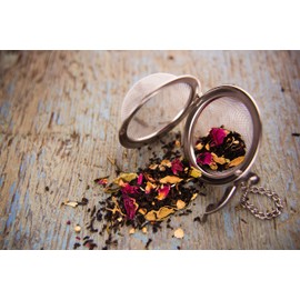 HIC Kitchen Mesh Ball Tea Infuser, 18/8 Stainless Steel Mesh, For Loose Leaf Tea and Mulling Spices, Set of 2