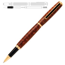 Penn State Industries PK10-RP2 24kt Gold Traditional Rollerball Pen Kit Woodturning Project (1pack, Rollerball)