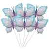 Finypa Blue Butterfly Balloons 6 Pieces 40inch Blue Purple Butterfly