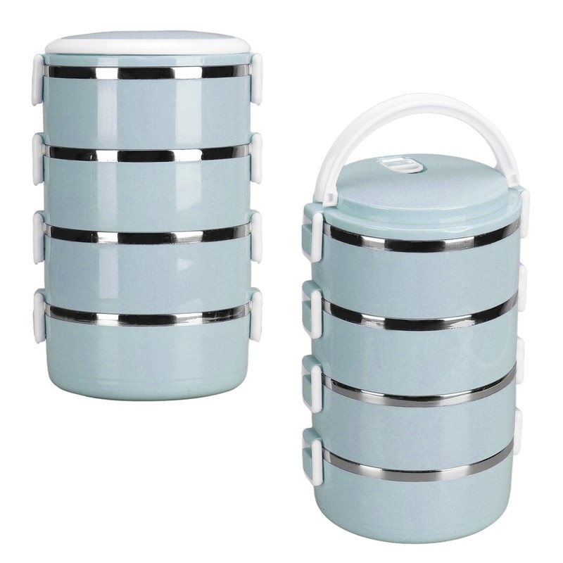 Portable 304 Stainless Steel Bento Lunch Box Thermal Cylinder Lunch