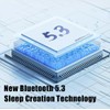 Double Noise Cancelling Sleep Headphones, Bluetooth 5.3 Wireless Earbuds for