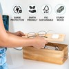 NATURE SUPPLIES Set of 2 Wooden Cable Management Boxes, Large