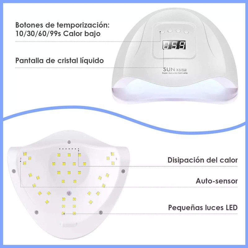 Sun X5 Lámpara Uv Para Uñas, 36led Secador De Uñas