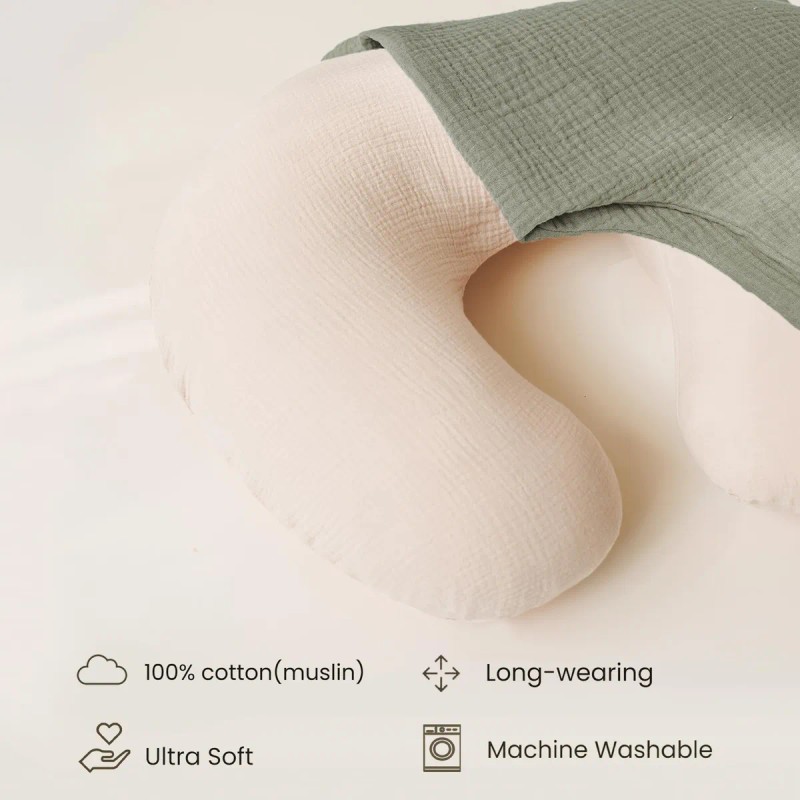 Fundas De Almohada De Lactancia De Muselina Suaves Y Cómodas
