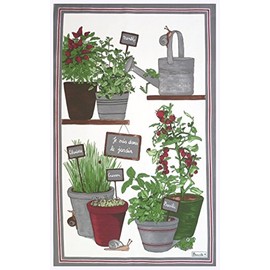 BEAUVILLE French Screen Printed Cotton & Linen AROMATIC Tea Towel 20