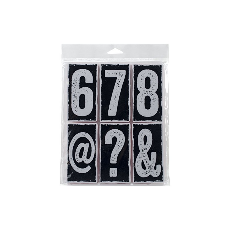 Stampers Anonymous_AGW "Big Number Blocks" Cling Mounted Stamp, Grey