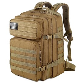 45L Military Tactical Backpacks For Men Camping Hiking Trekking Daypack Bug Out Bag Lage MOLLE 3 Day Assault Pack by QT&QY