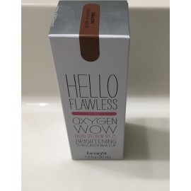 BENEFIT HELLO FLAWLESS OXYGEN WOW SPF25 BRIGHTENING MAKEUP 1 OZ Nutmeg