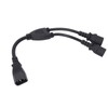 Power Cable Splitter Y Shape 30cm IEC320 C14 Male to