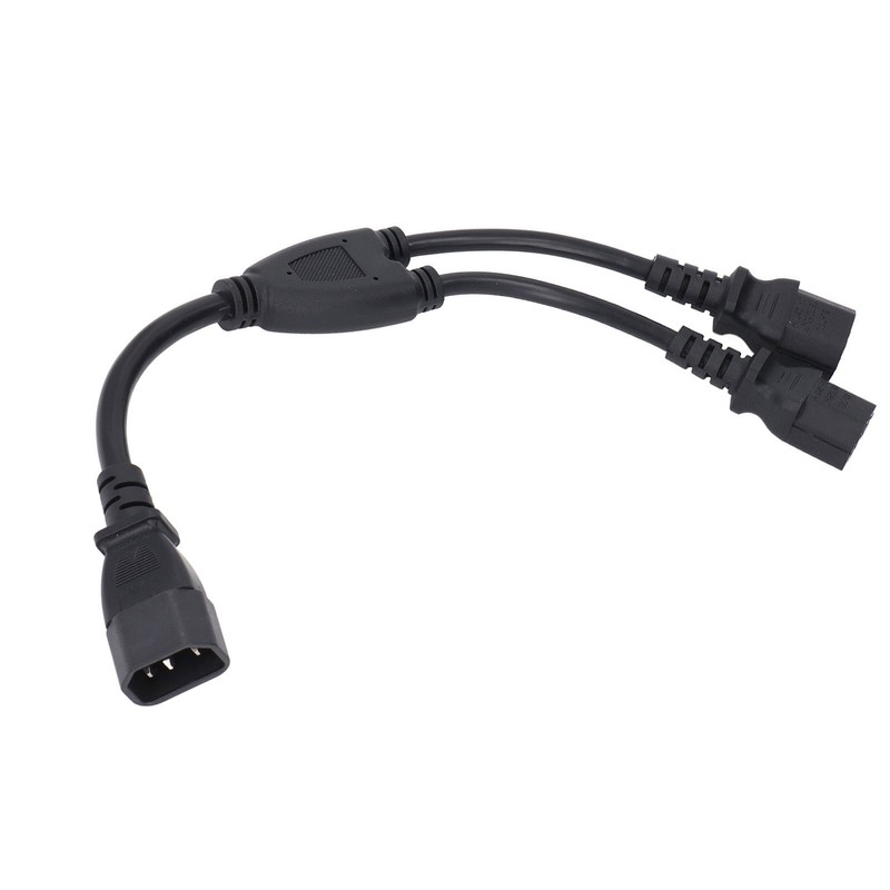 Power Cable Splitter Y Shape 30cm IEC320 C14 Male to