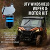 Wadoy UTV Windshield Wiper Motor Kit 12V Compatible with Polaris