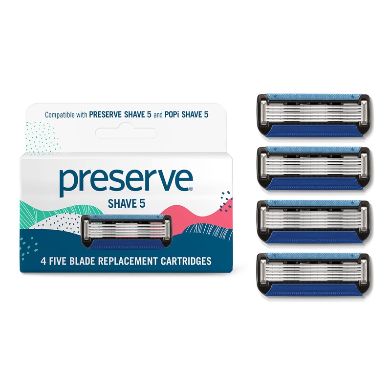 Preserve Shave 5 Replacement Blades - 4 CT- 6 packs