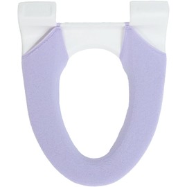 Kakiuchi Toilet Seat Cover, Washable/Heated Type, Purple, Machine Washable, Size Adjustment Hook, Easy Installation, SELECT JUST FIT