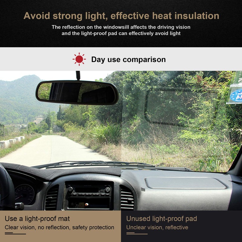 SPEEDWOW Dashboard Dash Board Cover Mat Carpet Compatible with Dodge