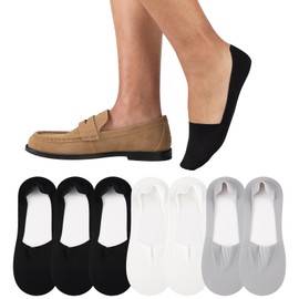 Heatuff 7 Pairs Mens No Show Socks Non Slip Low Cut Liner Casual Thin Invisible Socks for Flat Boat