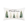 ONWAY Merry Christmas Trees Pillow Covers 12x20 Inch Xmax Tree