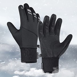 LG Guantes para Frio Impermeables a Prueba de Viento con Pantalla táctil para Hombres y Mujeres, Ideal para Ciclismo, Correr, Esquí, Senderismo y Escalada
