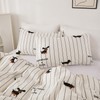 Cozaline Cute Dachshund Duvet Cover Twin Size 100% Cotton Duvet
