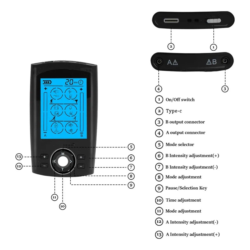 Easytao Recargable 36 Modos 8 Pa