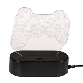 MIK funshopping 3D Light Night Light 3D Effect Lamp with Colour Changing 20 cm High (Game Controller)
