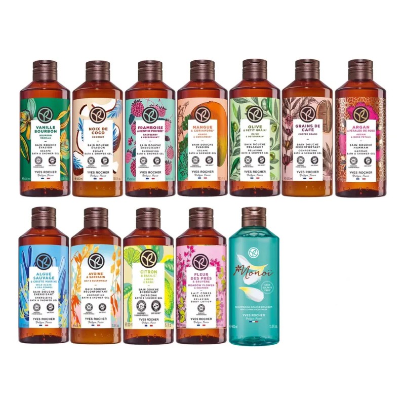 Maxi Gel De Ducha Corporal 400ml Yves Rocher Vainilla