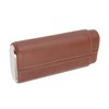 3 Finger Cigar Case Leather Cedarwood Lining Travel Portable Cigar
