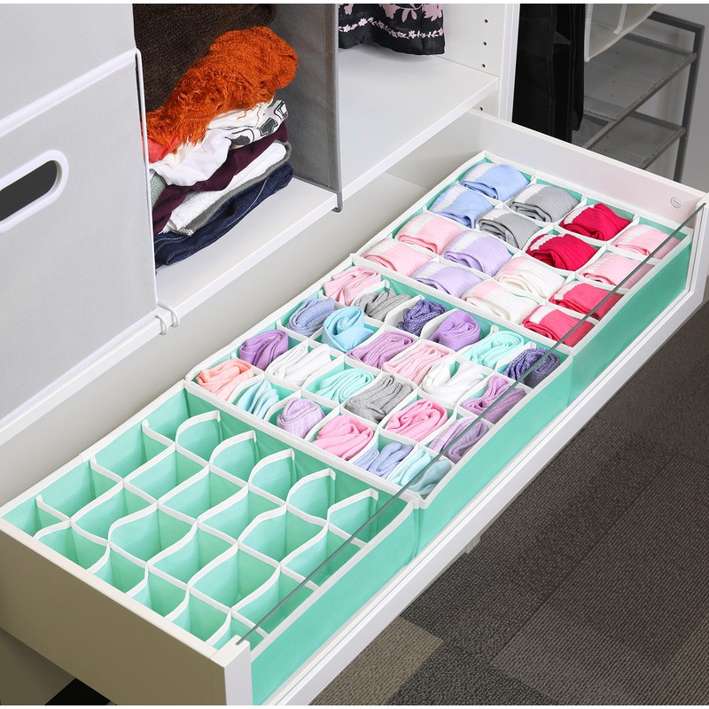 Simple Houseware Closet Drawer Organizer for Clothes, Socks and Underware,