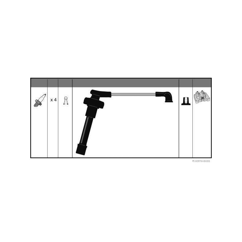 Herth+Buss Jakoparts J5384036 Zündleitungssatz