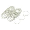 MECCANIXITY 100 Pack Rubber Band Stretchable Rubber Elastic Band White